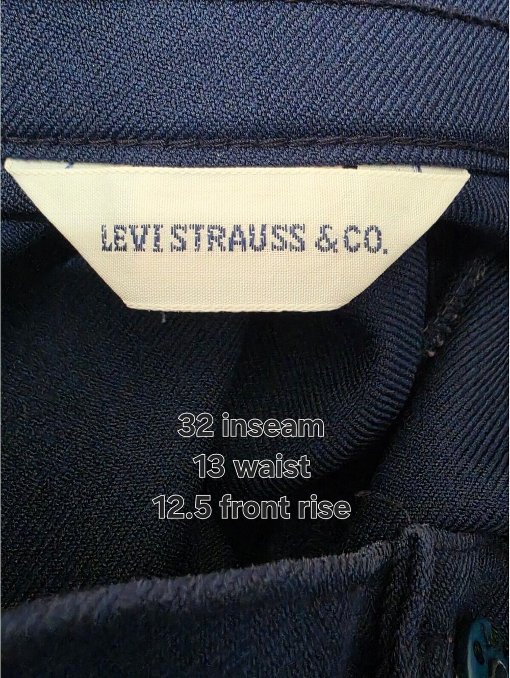 Levi's Navy Blue Trouser Pants